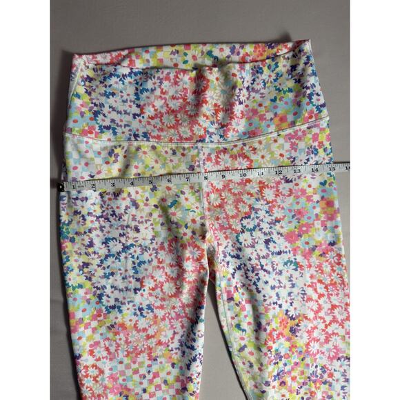 Fabletics/Powerhold Patch Daisy Floral Leggings Women Medium - Picture 6 of 12